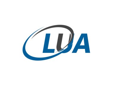 lua yaratıcı logo tasarımı vektör çizimi