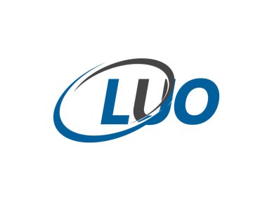 luo yaratıcı logo tasarımı vektör çizimi
