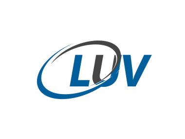 luv yaratıcı logo tasarımı vektör çizimi