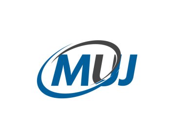 muj yaratıcı logo tasarımı vektör çizimi