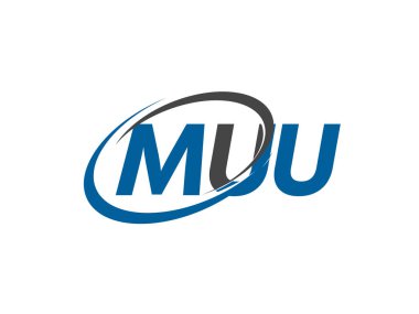 muu yaratıcı logo tasarımı vektör çizimi
