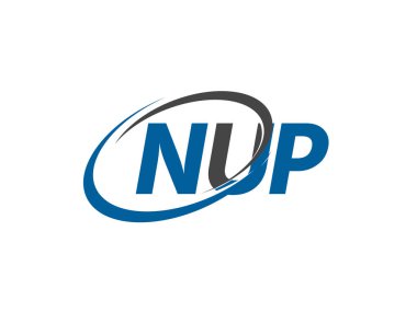 nup yaratıcı logo tasarımı vektör çizimi