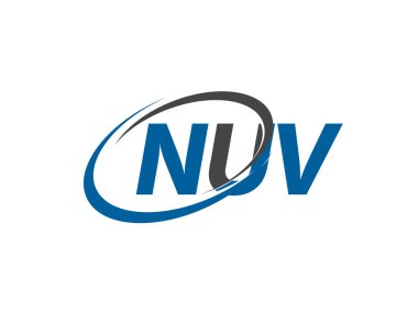 NUV yaratıcı logo tasarımı vektör çizimi