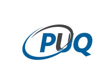 puq yaratıcı logo tasarımı vektör çizimi