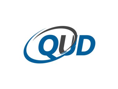 qud yaratıcı logo tasarımı vektör çizimi