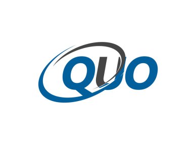 kuo yaratıcı logo tasarımı vektör çizimi