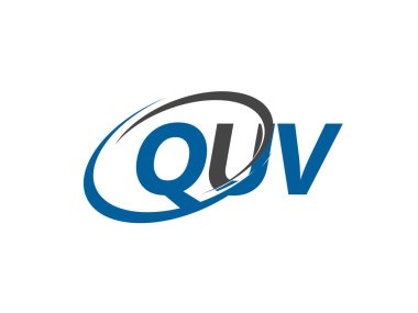 quv yaratıcı logo tasarımı vektör çizimi