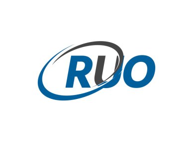 ruo yaratıcı logo tasarımı vektör çizimi