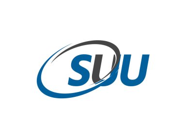 suu yaratıcı logo tasarımı vektör çizimi