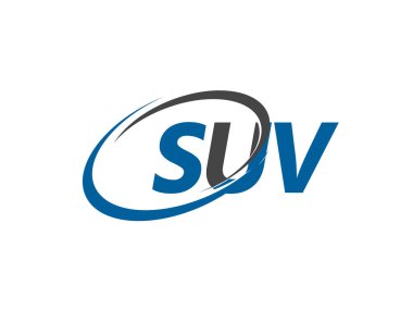 SUV yaratıcı logo tasarımı vektör çizimi