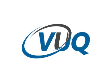 vuq yaratıcı logo tasarımı vektör çizimi