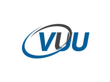 vuu yaratıcı logo tasarımı vektör çizimi