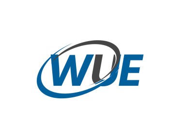wue yaratıcı logo tasarımı vektör çizimi