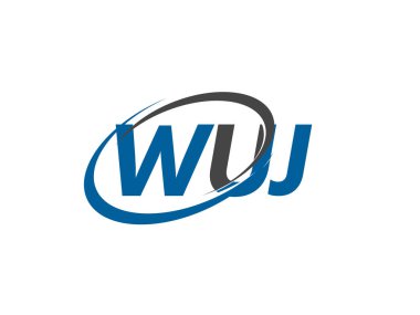 wuj yaratıcı logo tasarımı vektör çizimi
