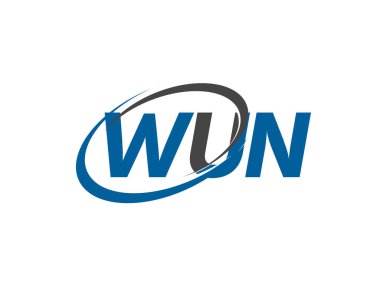 wun yaratıcı logo tasarımı vektör çizimi