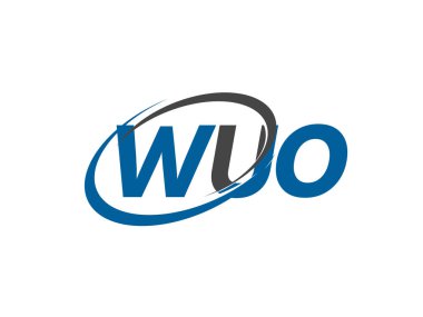 wuo yaratıcı logo tasarımı vektör çizimi