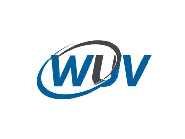 wuv yaratıcı logo tasarımı vektör çizimi