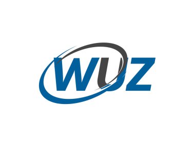 wuz yaratıcı logo tasarımı vektör çizimi
