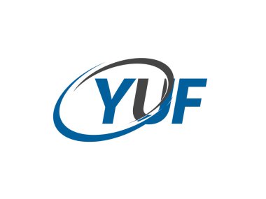 yuf yaratıcı logo tasarımı vektör çizimi