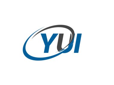 Yui yaratıcı logo tasarımı vektör çizimi