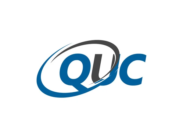 Quc Creativo Logo Disegno Vettoriale Illustrazione — Vettoriale Stock