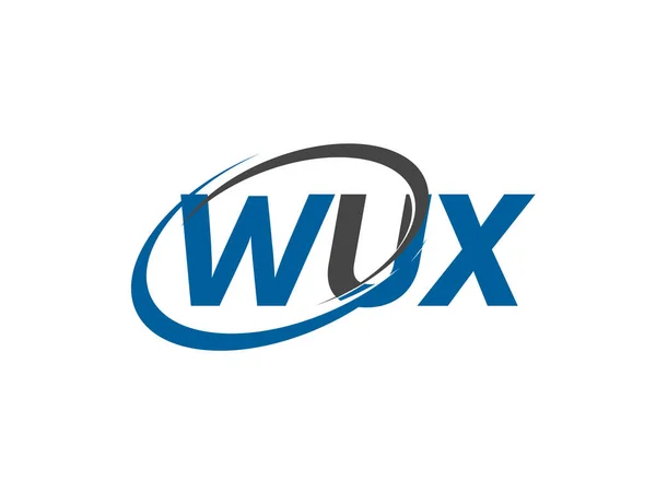 Wux Kreativní Logo Design Vektorové Ilustrace — Stockový vektor