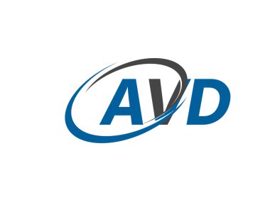 avd yaratıcı logo tasarımı vektör çizimi
