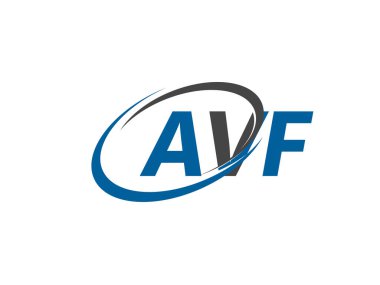 avf yaratıcı logo tasarımı vektör çizimi