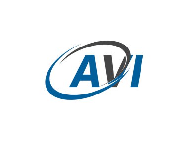avi yaratıcı logo tasarımı vektör çizimi