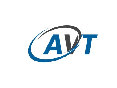 avt yaratıcı logo tasarımı vektör çizimi