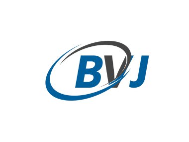 bvj yaratıcı logo tasarımı vektör çizimi