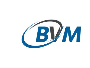 bvm yaratıcı logo tasarımı vektör çizimi