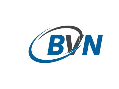 bvn yaratıcı logo tasarımı vektör çizimi