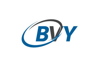 BVY yaratıcı logo tasarımı vektör çizimi