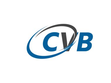 CVB yaratıcı logo tasarımı vektör çizimi