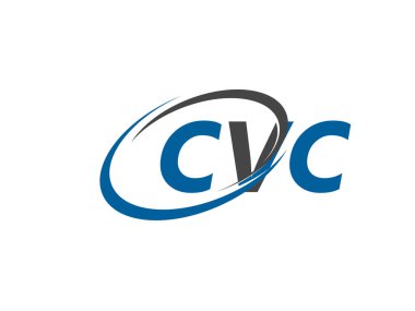 CVC yaratıcı logo tasarımı vektör çizimi