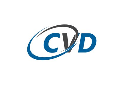 CVD yaratıcı logo tasarımı vektör çizimi