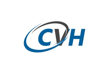 CVH yaratıcı logo tasarımı vektör çizimi
