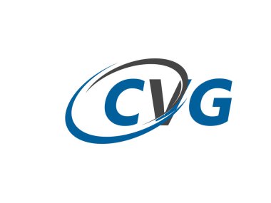 CVG yaratıcı logo tasarımı vektör çizimi