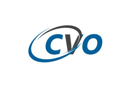 CVO yaratıcı logo tasarımı vektör çizimi