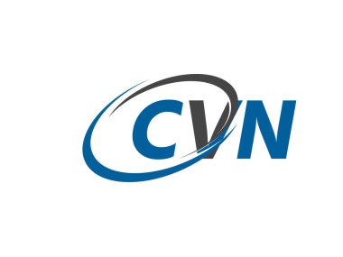 CVN yaratıcı logo tasarımı vektör çizimi