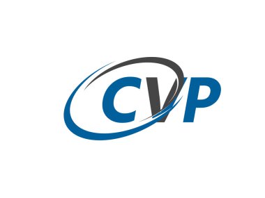 CVP yaratıcı logo tasarımı vektör çizimi