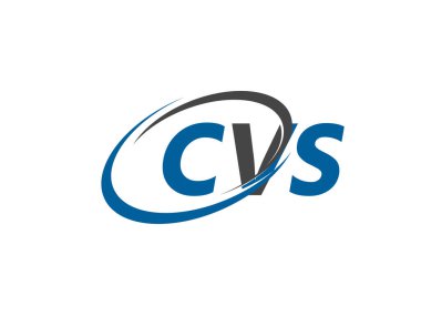CVS yaratıcı logo tasarımı vektör çizimi