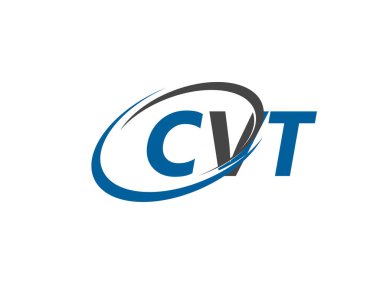 CVT yaratıcı logo tasarımı vektör çizimi