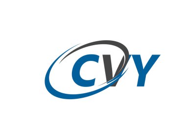 CVY yaratıcı logo tasarımı vektör çizimi