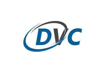 DVC yaratıcı logo tasarımı vektör çizimi