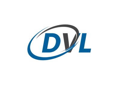 DVL yaratıcı logo tasarımı vektör çizimi
