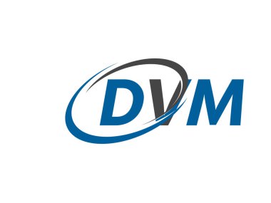 DVM yaratıcı logo tasarımı vektör çizimi