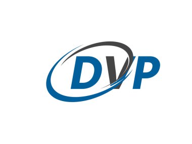 DVP yaratıcı logo tasarımı vektör çizimi