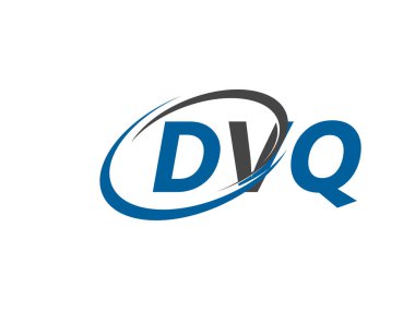 DVQ yaratıcı logo tasarımı vektör çizimi